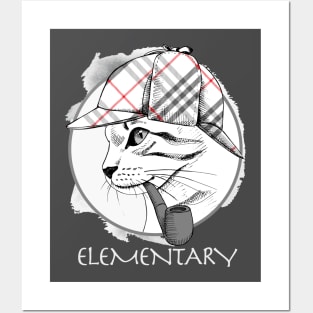 Elementary Sherlock Holmes Cat Posters and Art